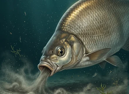 Deverika (Abramis brama) pliva blizu muljevitog dna